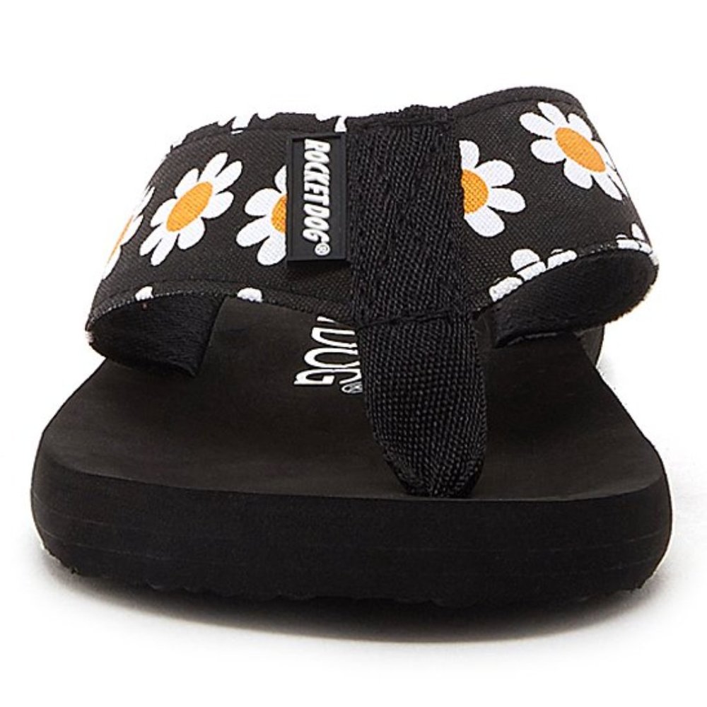 Rocket Dog Size 8M Women's Black Daisy Adios Flip Flops Sandals Shoes - Picture 5 of 5